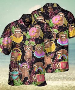 Funny Sloth Hawaiian Shirt Practical Beach Gift For Him