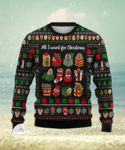 Funny Vagina All I Want For Christmas Ugly Christmas Sweater