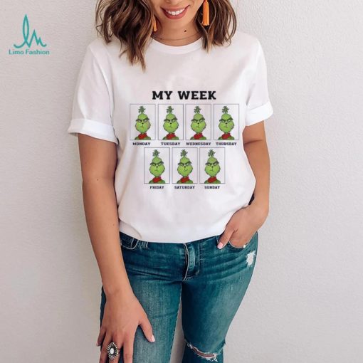 Funny grinch my week and holiday Christmas shirt