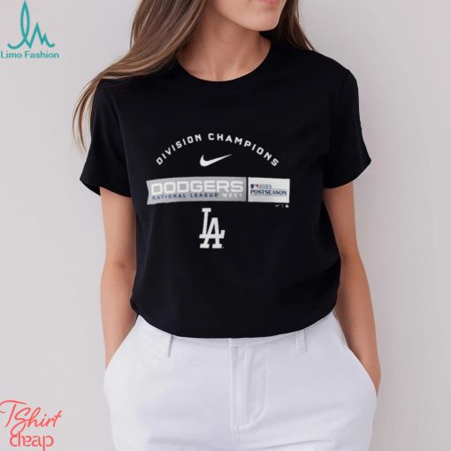 Funny nike los angeles dodgers nl west champions 2023 postseason shirt