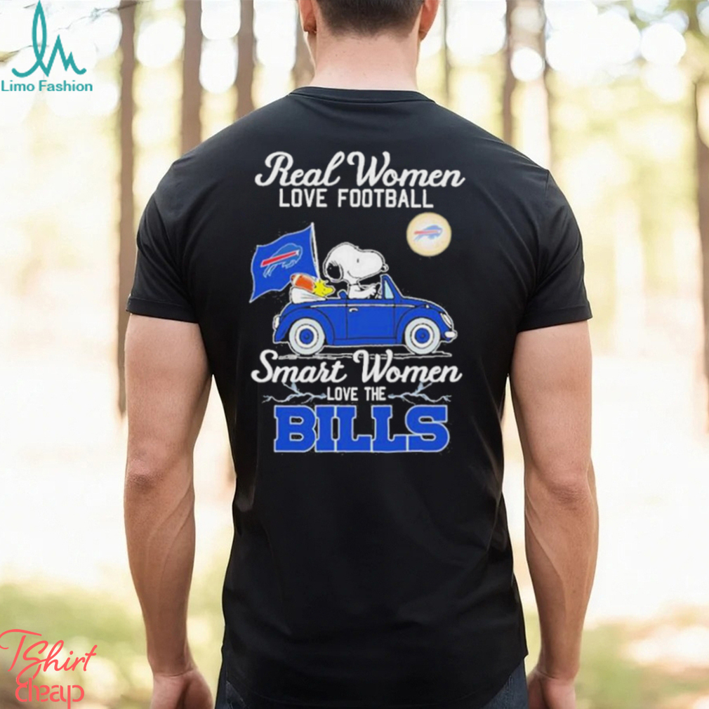 Snoopy real women love football smart women love the Buffalo Bills shirt,  hoodie, sweater, long sleeve and tank top