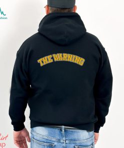 Funny the Warning Varsity Black T Shirt