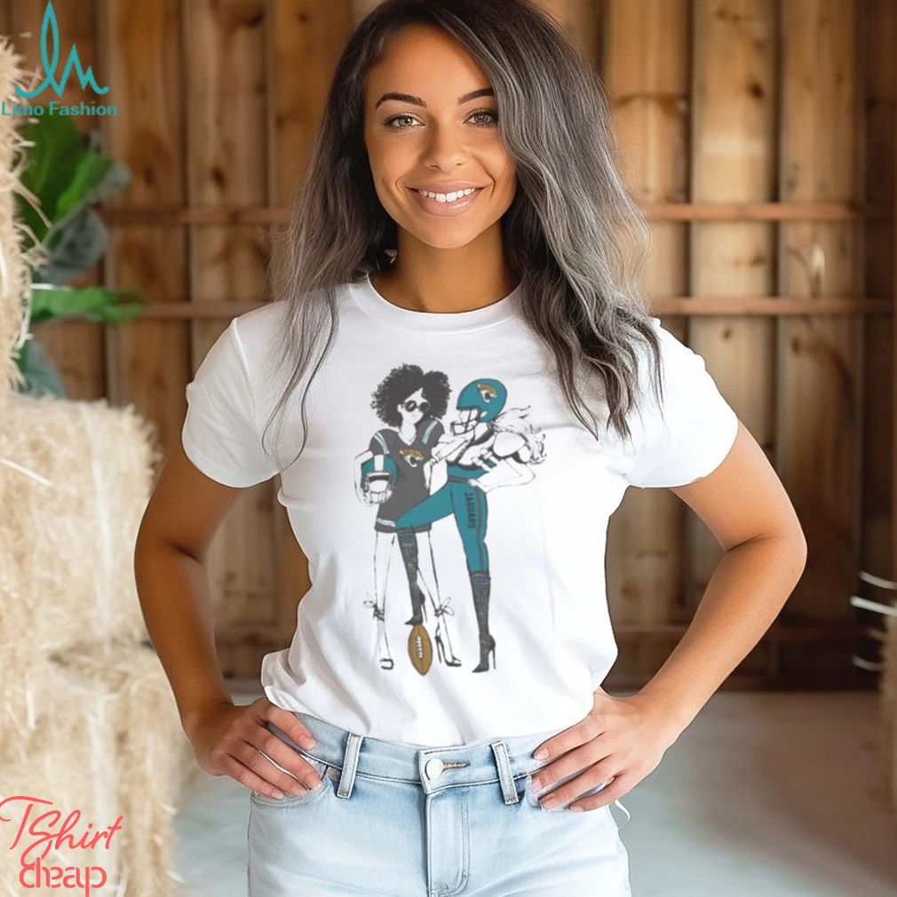 Official g III 4Her By Carl Banks Heather Gray Jacksonville Jaguars  Football Girls T Shirt - Limotees