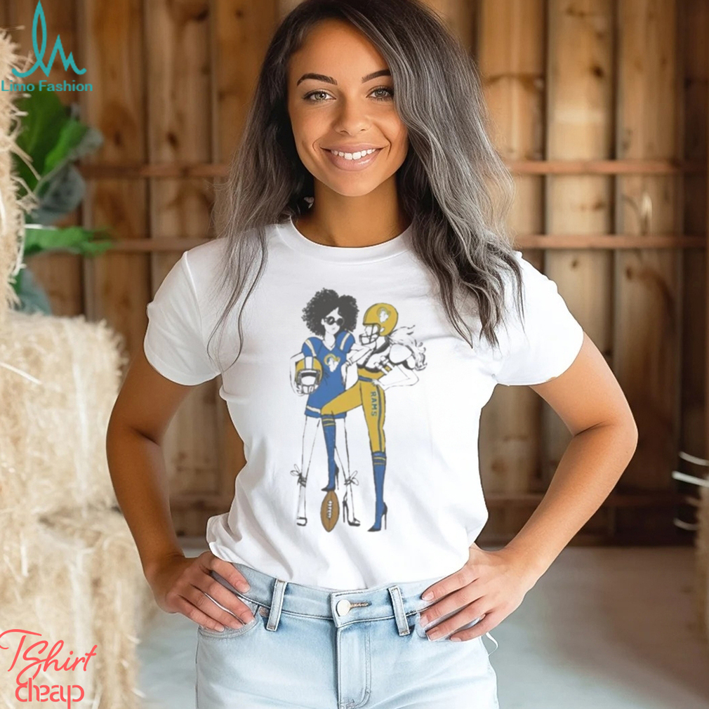 Los Angeles Rams G III 4Her By Carl Banks Heather Gray Football Girls T  Shirt - Limotees