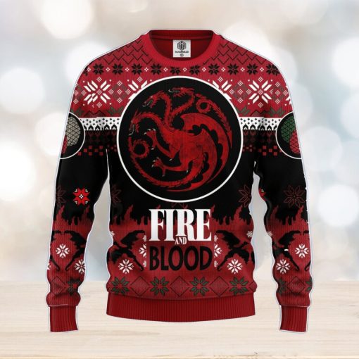 Game Of Thrones Targaryen Ugly Christmas Sweater Amazing Gift Men And Women Christmas Gift