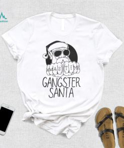 Gangster Santa Christmas T Shirt