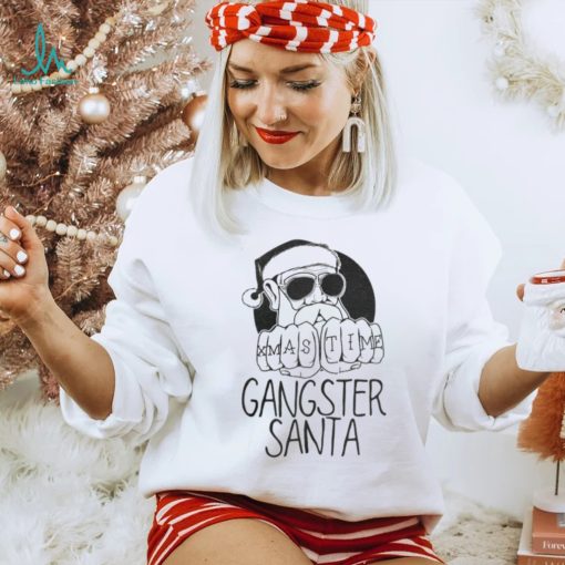 Gangster Santa Christmas T Shirt