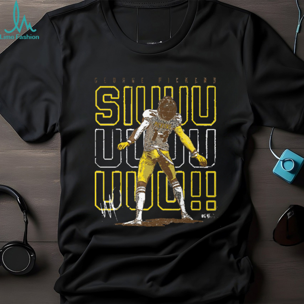 George Pickens Pittsburgh SIUUU Celebration WHT Shirt - Limotees