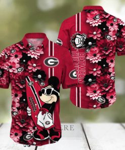 Georgia Bulldogs Aloha Mick Pattern Hawaiian Shirt For Fans