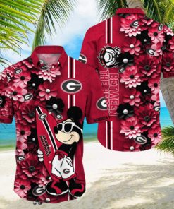 Georgia Bulldogs Aloha Mick Pattern Hawaiian Shirt For Fans