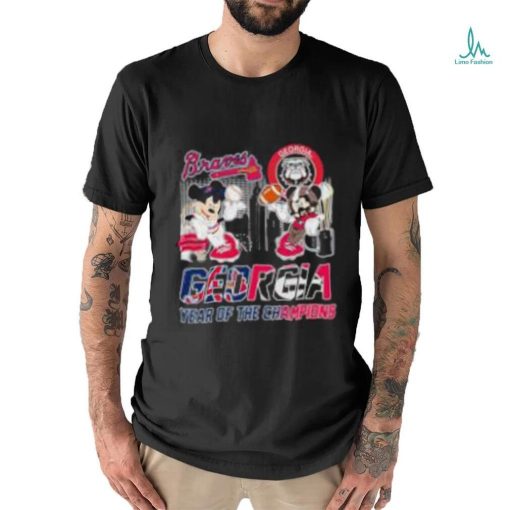 Georgia Bulldogs And Atlanta Braves Year Of The Champions Shirt