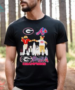 Mascot Georgia Bulldogs and Atlanta Braves Georgia shirt, hoodie