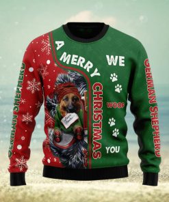 German Shepherd Merry Ugly Christmas Sweater Gift Men Women