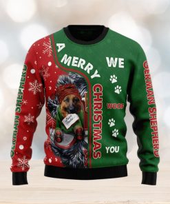 German Shepherd Merry Ugly Christmas Sweater Gift Men Women