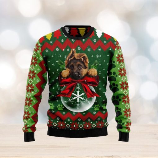 German Shepherd Ornament Christmas Ugly Christmas Sweater 3D Gift Christmas Funny