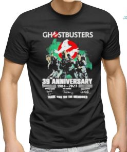 Ghostbusters 39th Anniversary 1984 – 2023 Thank You For The Memories Signature T shirt