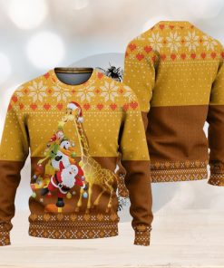 Giraffe And Tree Ugly Christmas Sweater Knitted Gift For Men And Women