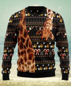 Giraffe Antler Ugly Christmas Sweater Gift Men Women