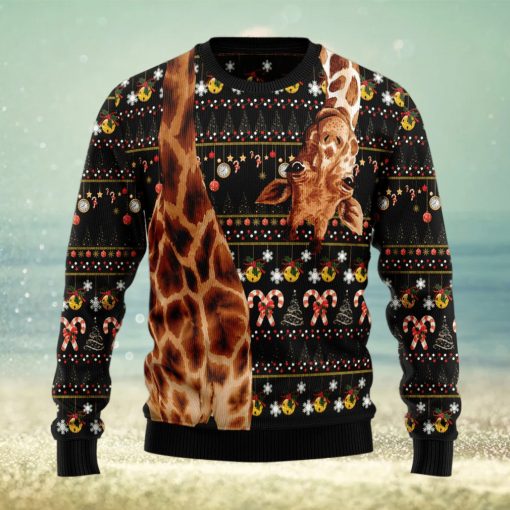 Giraffe Antler Ugly Christmas Sweater Gift Men Women