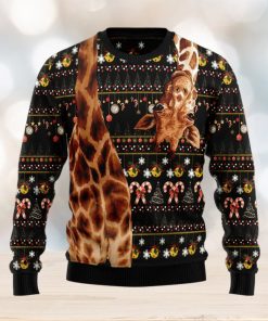 Giraffe Antler Ugly Christmas Sweater Gift Men Women