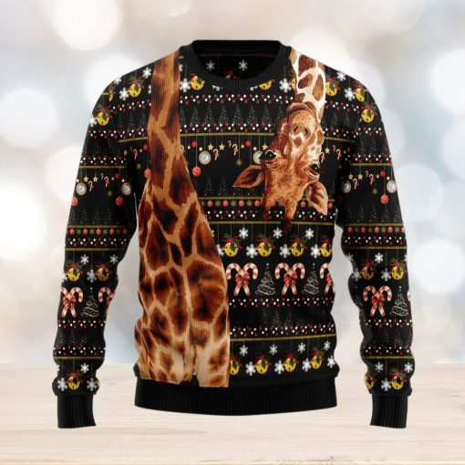 Giraffe Antler Ugly Christmas Sweater Gift Men Women