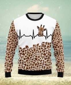 Giraffe Heart Ugly Christmas Sweater Gift Men Women