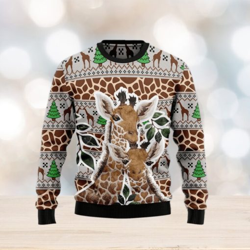 Giraffe Wintertime Ugly Christmas Sweater Gift Men Women