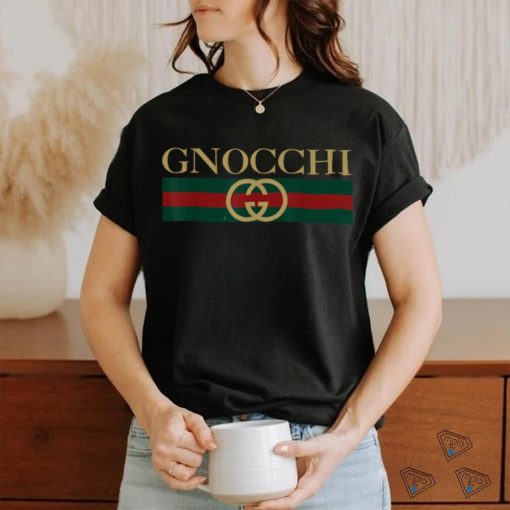 Gnocchi, Funny Foodie Pun, Italian Pasta Lover, Logo Design T Shirt