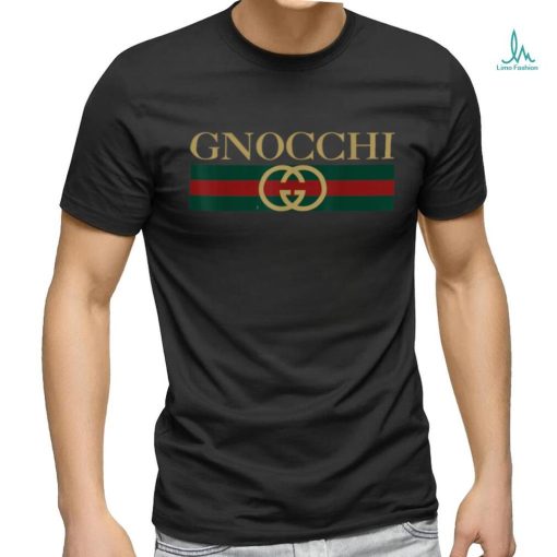 Gnocchi, Funny Foodie Pun, Italian Pasta Lover, Logo Design T Shirt