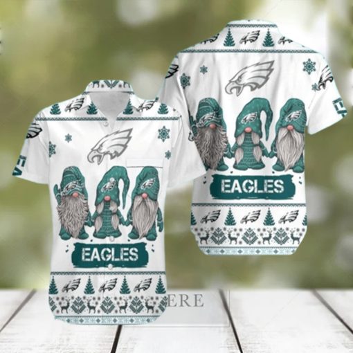 Gnome Christmas NFL Philadelphia Eagles Hawaiian Shirt Practical Beach Gift