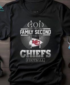 God First Family Second Then Kansas City Chiefs Logo Football Team T Shirt