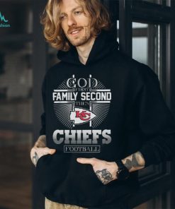 God First Family Second Then Kansas City Chiefs Logo Football Team T Shirt