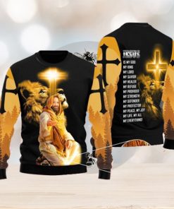 God Jesus Is My Everything Ugly Christmas Sweater Gift For Men And Women