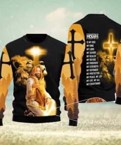 God Jesus Is My Everything Ugly Christmas Sweater Gift For Men And Women