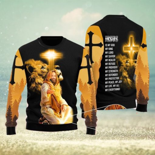 God Jesus Is My Everything Ugly Christmas Sweater Gift For Men And Women