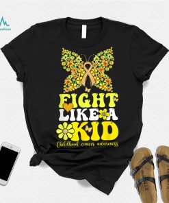 Gold Ribbon Fight Like Kids For Childhood Cancer Awareness T Shirt