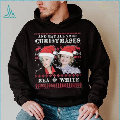 Golden Girl May All Your Christmas T shirt, Betty White Bea Arthur Christmas Shirt