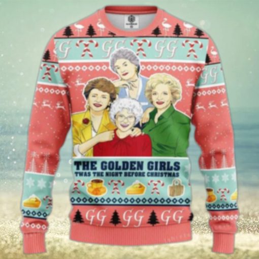 Golden Girl Pink Ugly Sweater