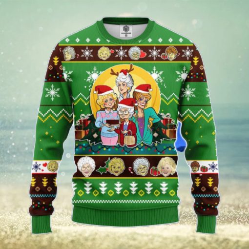 Golden Girls Ugly Christmas Sweater Green 1 Amazing Gift Men And Women Christmas Gift