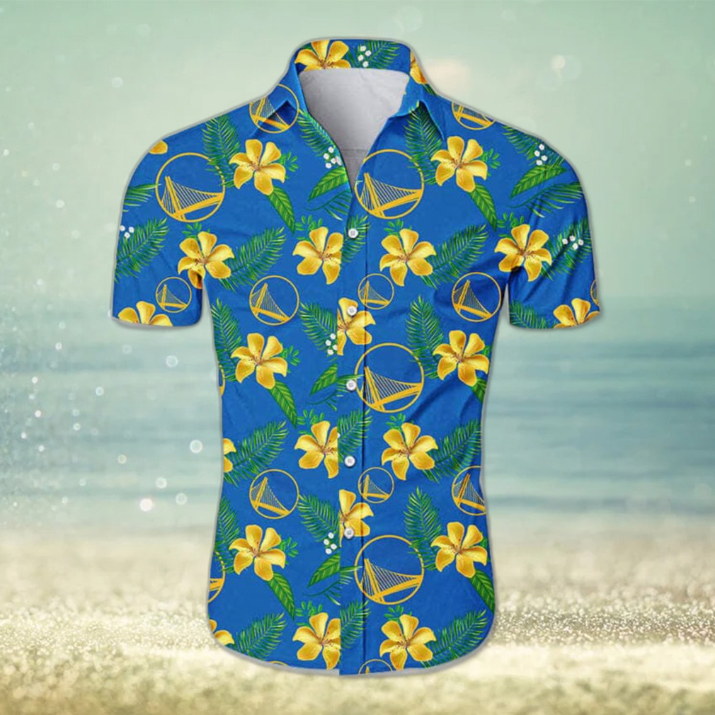 Basketball American Hawaii Shirt Tropical Beach Tree Golden State Warriors  Hawaiian Shirt For Fans