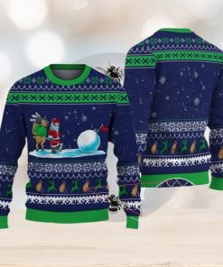 Golfer Satas Golf Christmas Gift Ugly Christmas Sweater Xmas Holiday