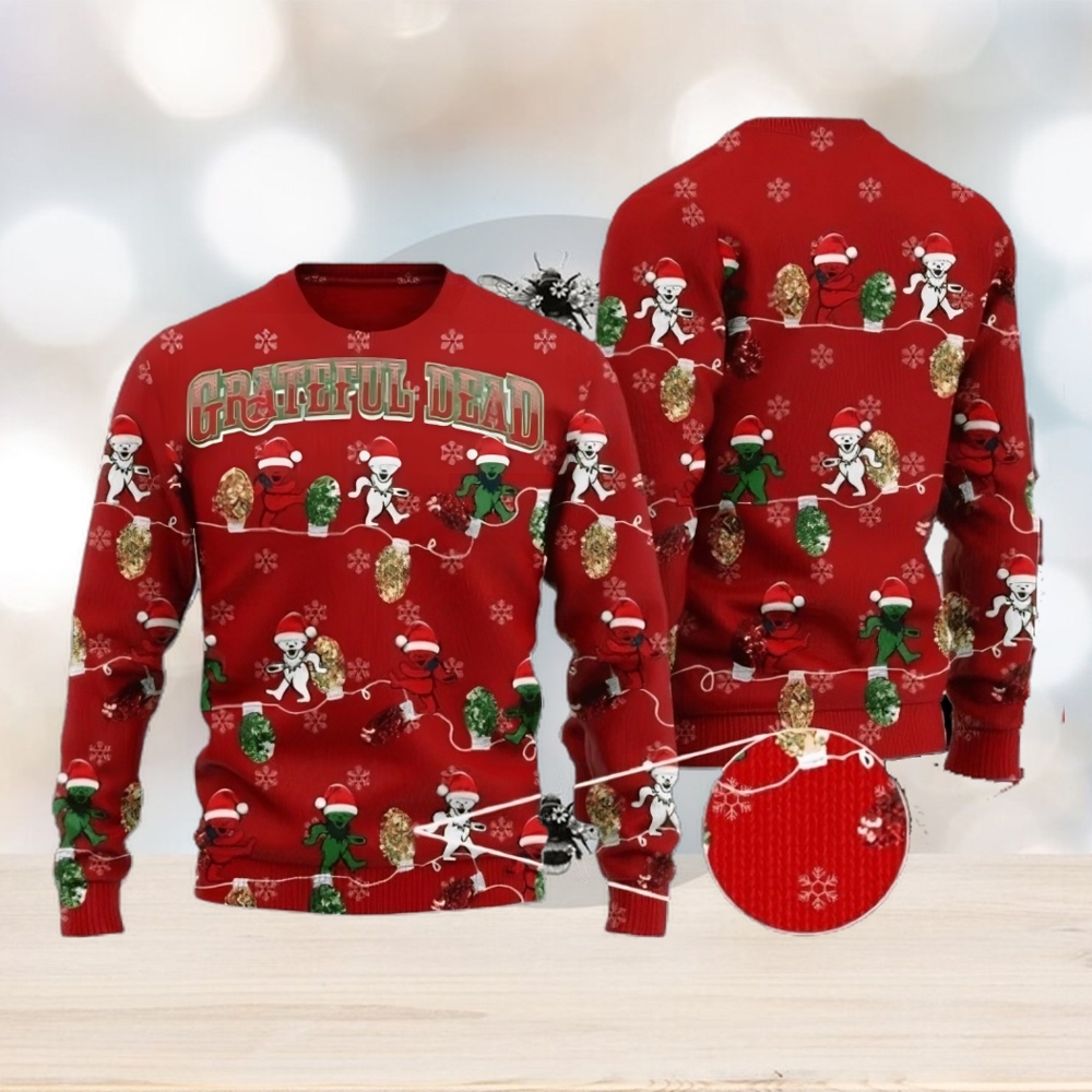 Grateful Dead Ugly Christmas Sweater Full Over Print - Freedomdesign