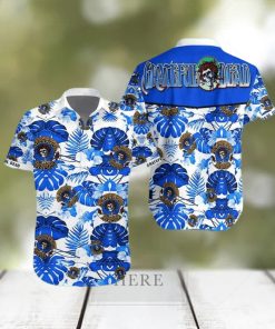 Grateful Dead Hawaiian Shirt Tropical Palm Leaves Beach Gift For Friend