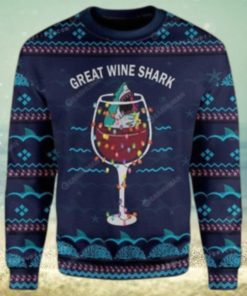 Great Wine Shark Ugly Sweater