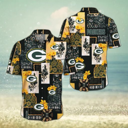 Green Bay Packers Map US Pattern Hawaiian Shirt Short Sleeve For Men And Women