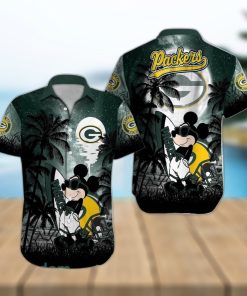 Green Bay Packers NFL Team Logo Baby Yoda Hawaiian Shirt