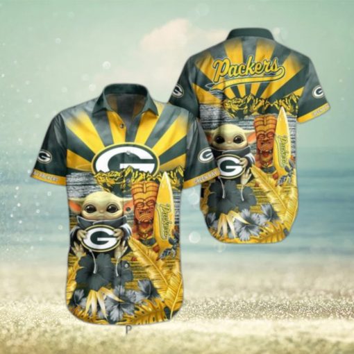 Green Bay Packers Nfl Baby Yoda Hawaiian Shirt Style Summer Trending For Men Women