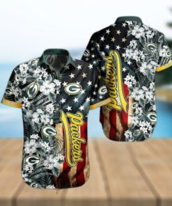 Green Bay Packers Nfl Hawaiian Shirt Black Cat Graphic 3D Printed Hawaii  Shirt Short Fan Ever