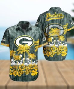 Green Bay Packers Nfl Hawaii Graphic Tropical Pattern Style Summer Hawaiian Shirt