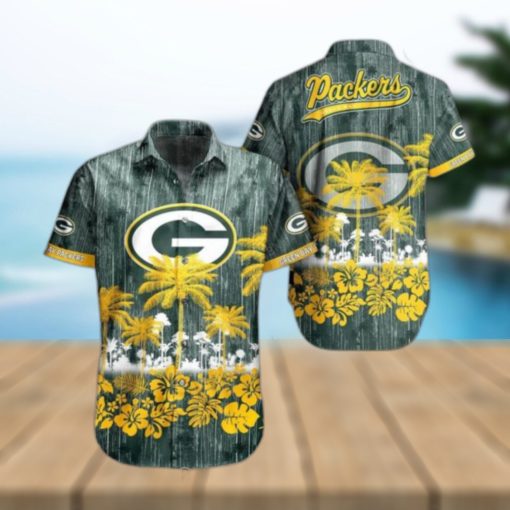 Green Bay Packers Nfl Hawaii Graphic Tropical Pattern Style Summer Hawaiian Shirt